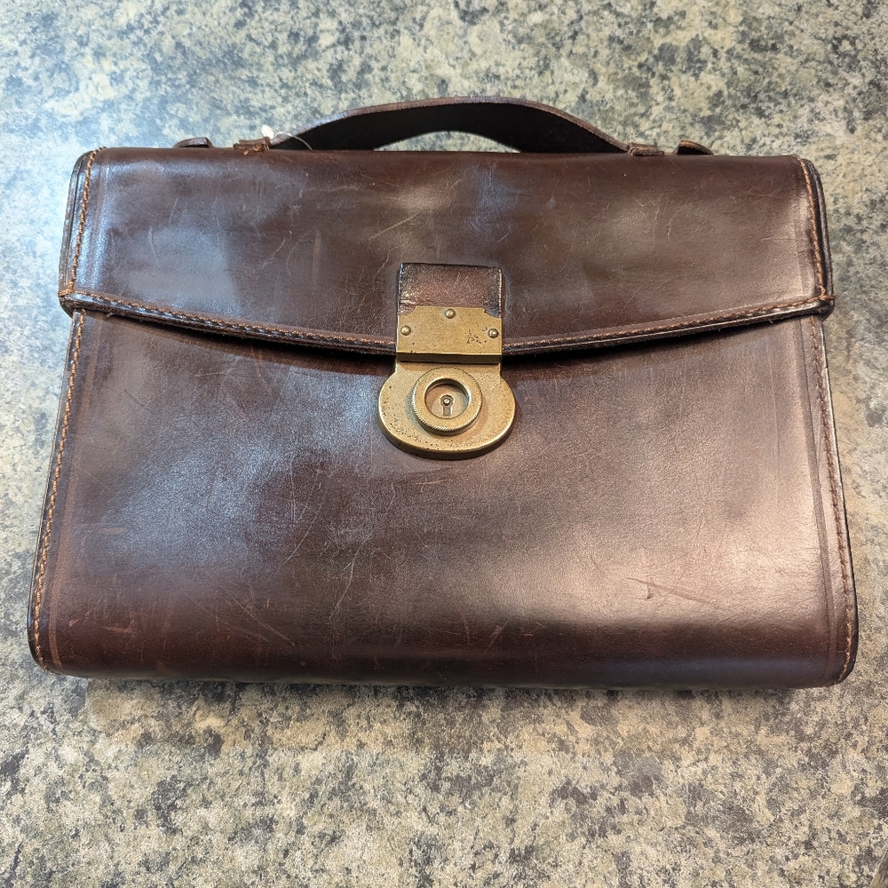 Fossil Mens Vintage VA Port Tech Messenger Bag